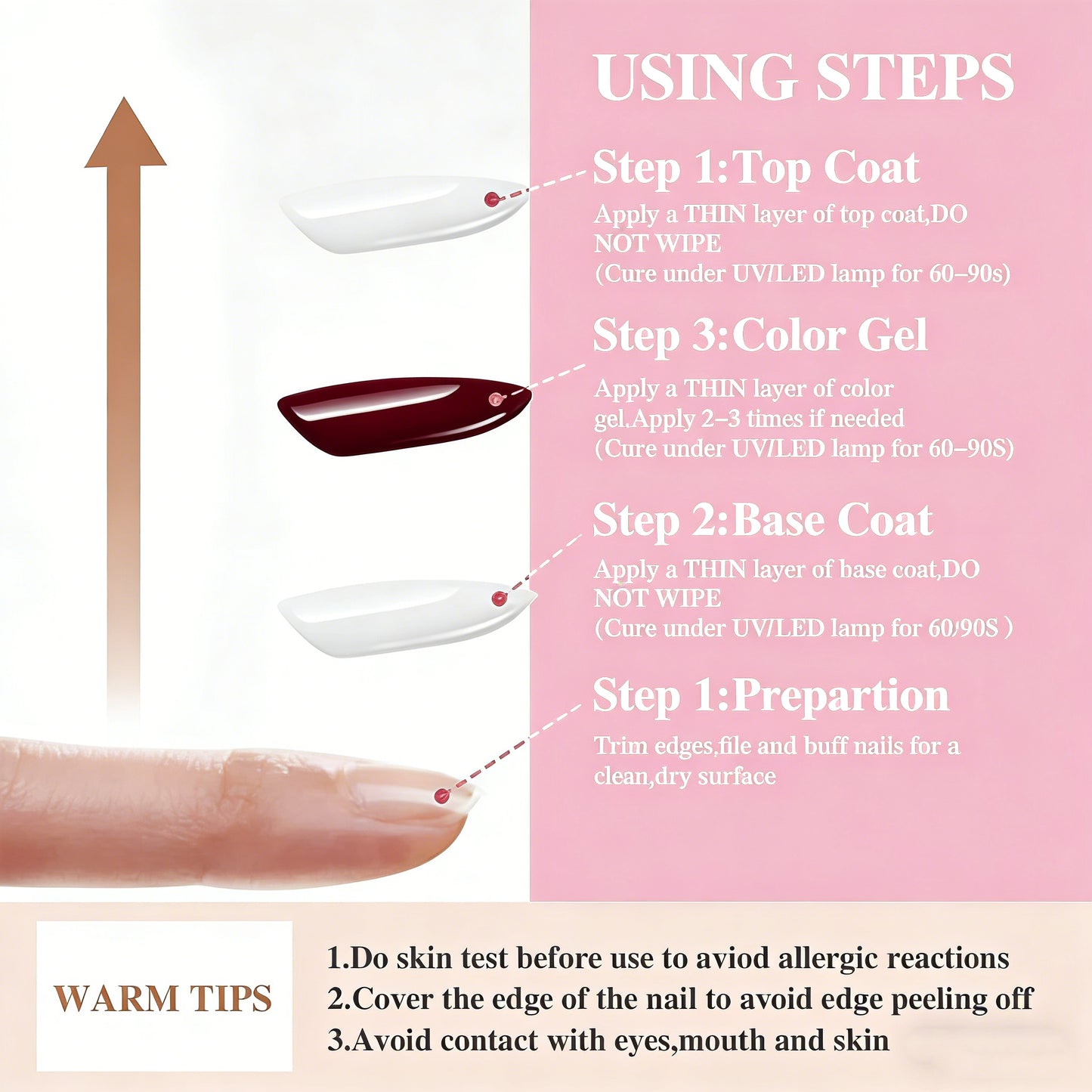 HENGYUAOLER Gel Nail Polish Set - 6 Autumn Nudes & Berry Reds Collection, Salon-Grade Soak Off UV/LED Gel Polish Kit (8ml/0.27 fl.oz)