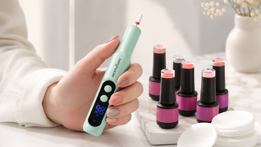 Electric nail drill and gel polish removal tools for at-home manicure