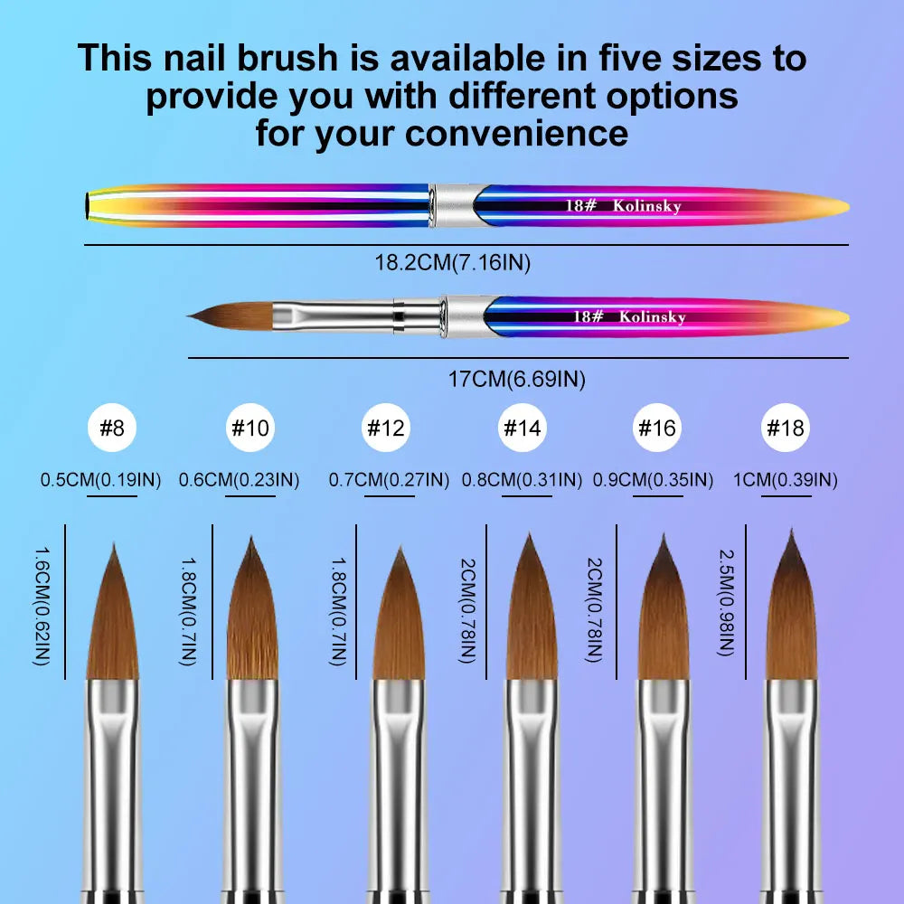 1PCS Professional Acrylic Nail Brush | Nail Extension & Nail Art Brush