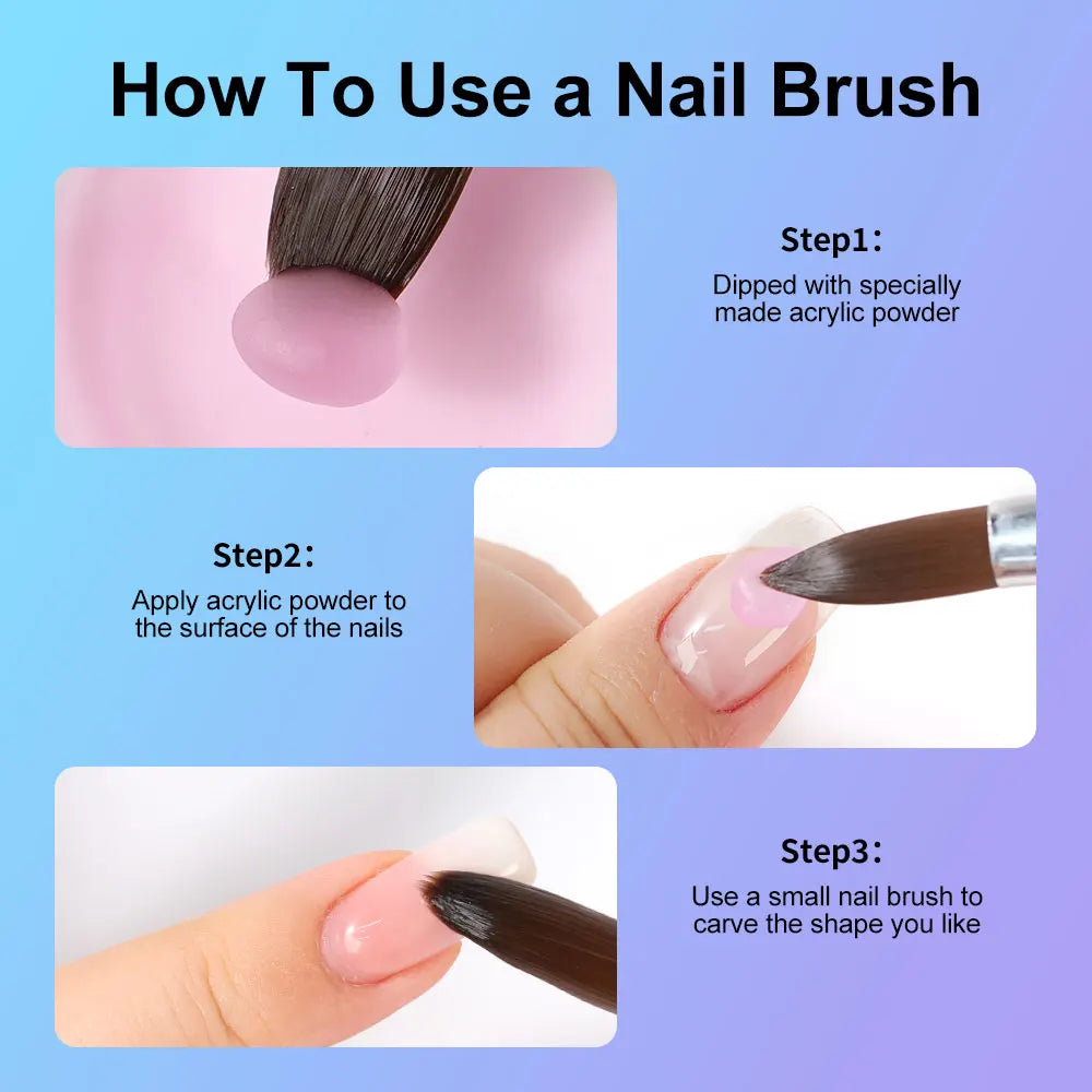 1PCS Professional Acrylic Nail Brush | Nail Extension & Nail Art Brush