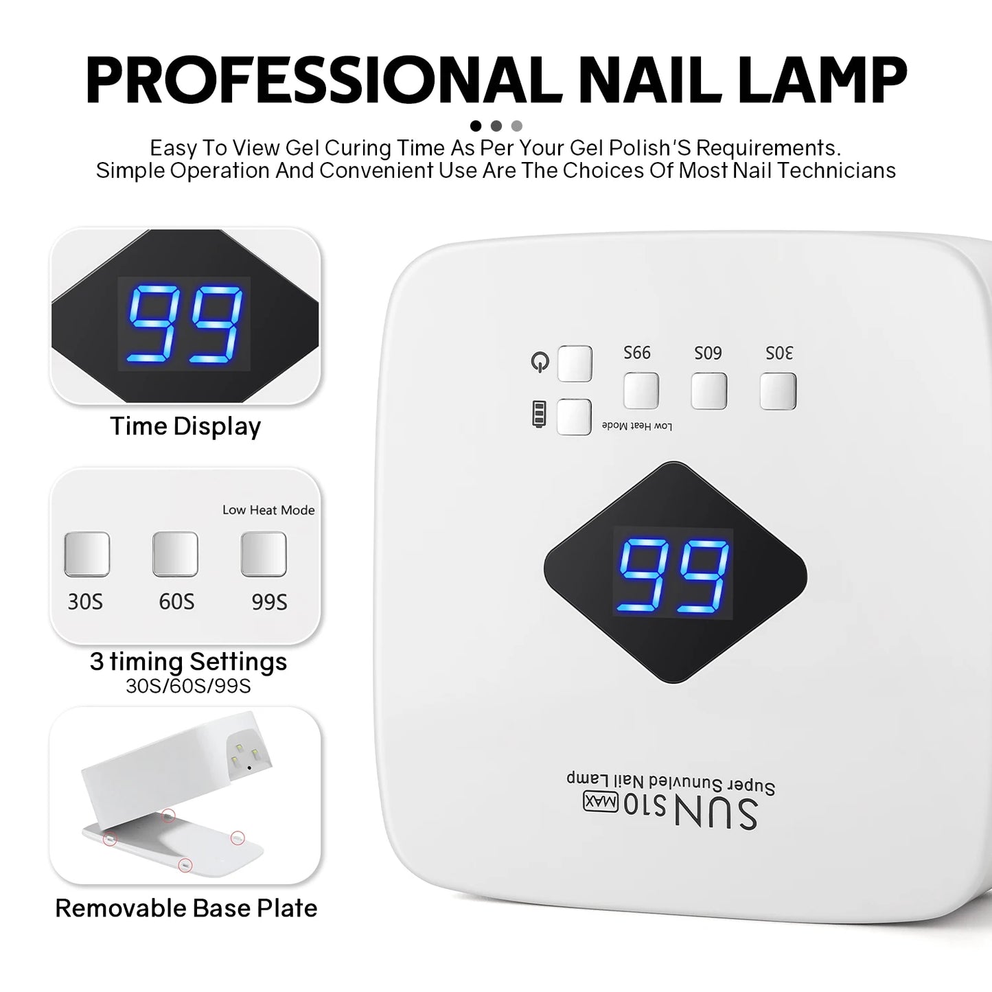 168W Cordless UV LED Nail Lamp | Salon-Quality Gel Curing at Home