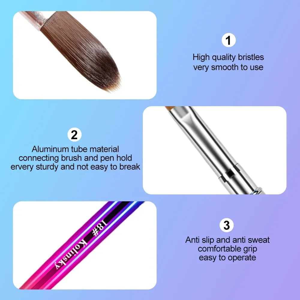 1PCS Professional Acrylic Nail Brush | Nail Extension & Nail Art Brush