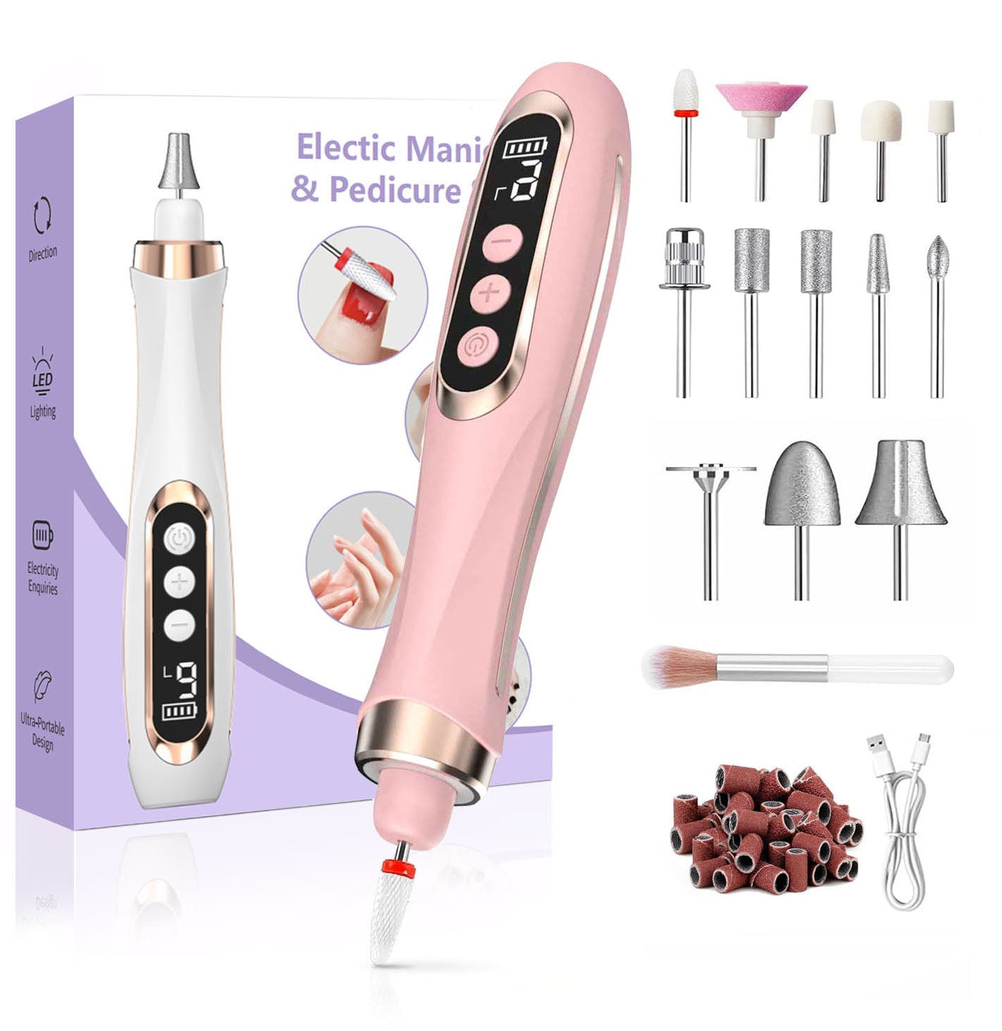 HENGYUAOLER 6th Gen Professional Cordless Nail Drill